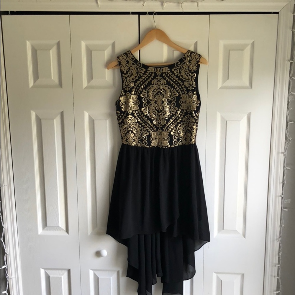 High low sequin dress